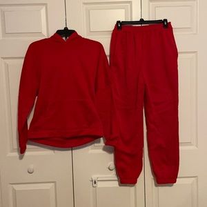 Red Sweat Set
